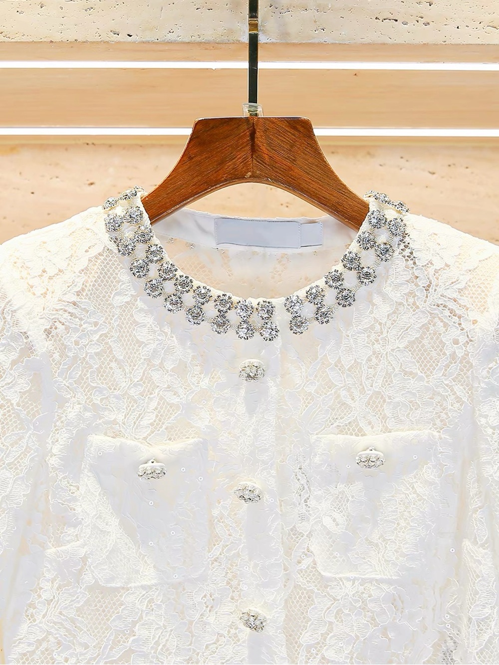 Self-Portrait Elegant White Lace Skirt - Feminine Midi Skirt - Picture 4 of 7